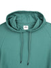 Solid Teal Half Sleeve Hooded T-Shirt