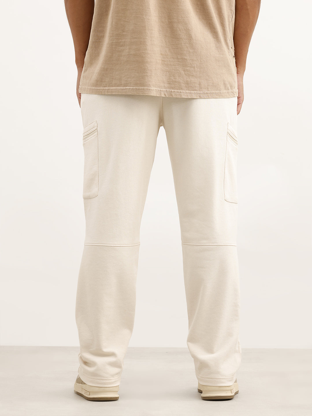 Comfort Fit Double Pocket Jogger | Beige