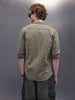 Double Pocket Full Sleeve Shirt | Green