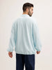 Oversized Plus Fit Full Sleeve T-Shirt | Light Blue