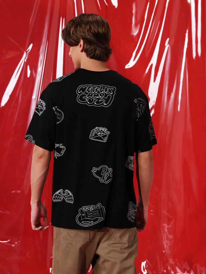 Netflix and Cozy AOP T-Shirt