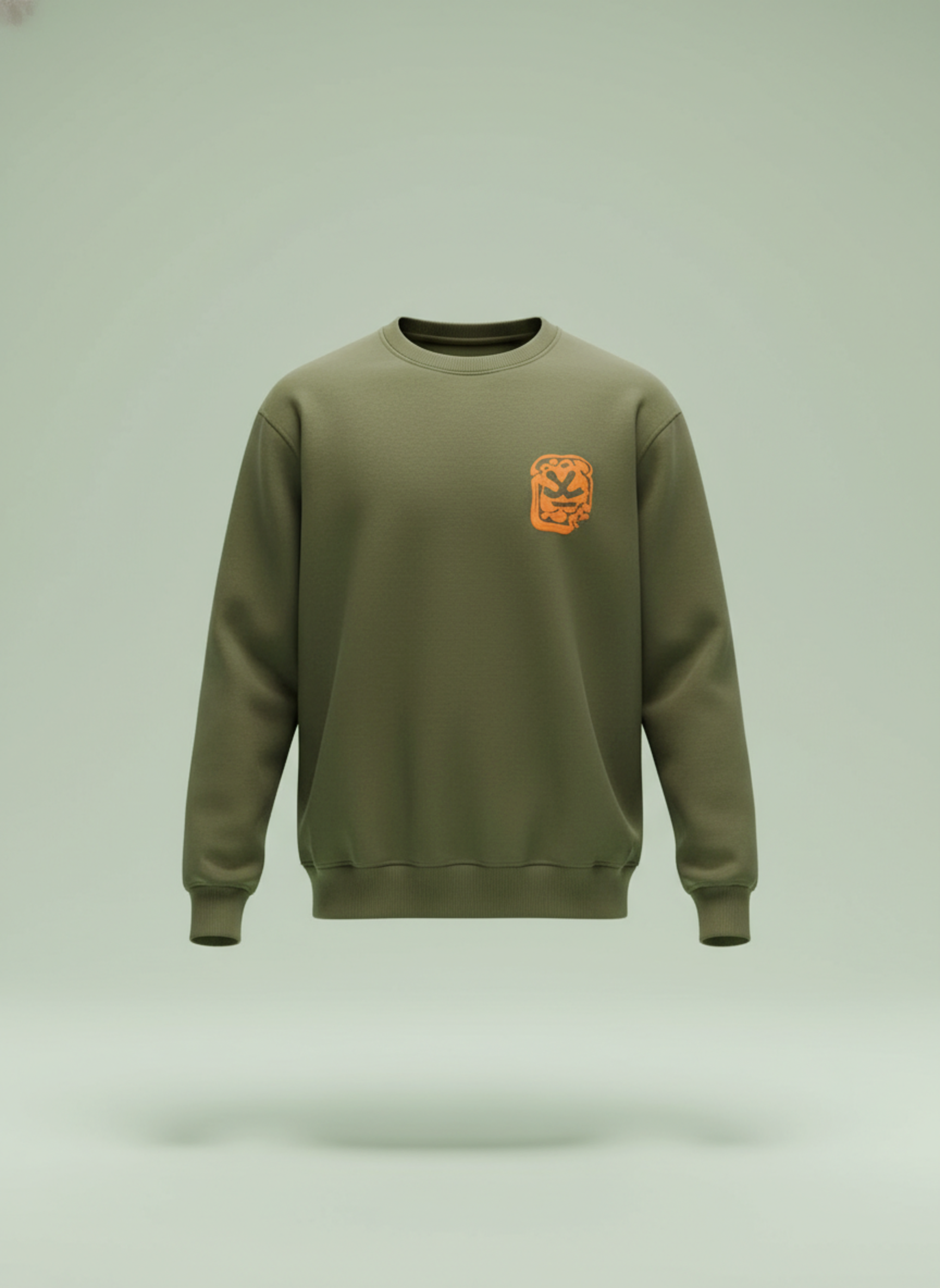 Graphic Accent Sweatshirt | Olive
