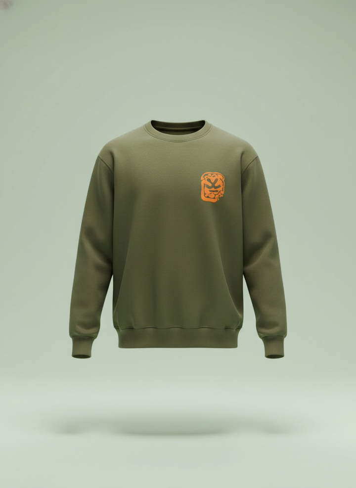 Graphic Accent Sweatshirt | Olive