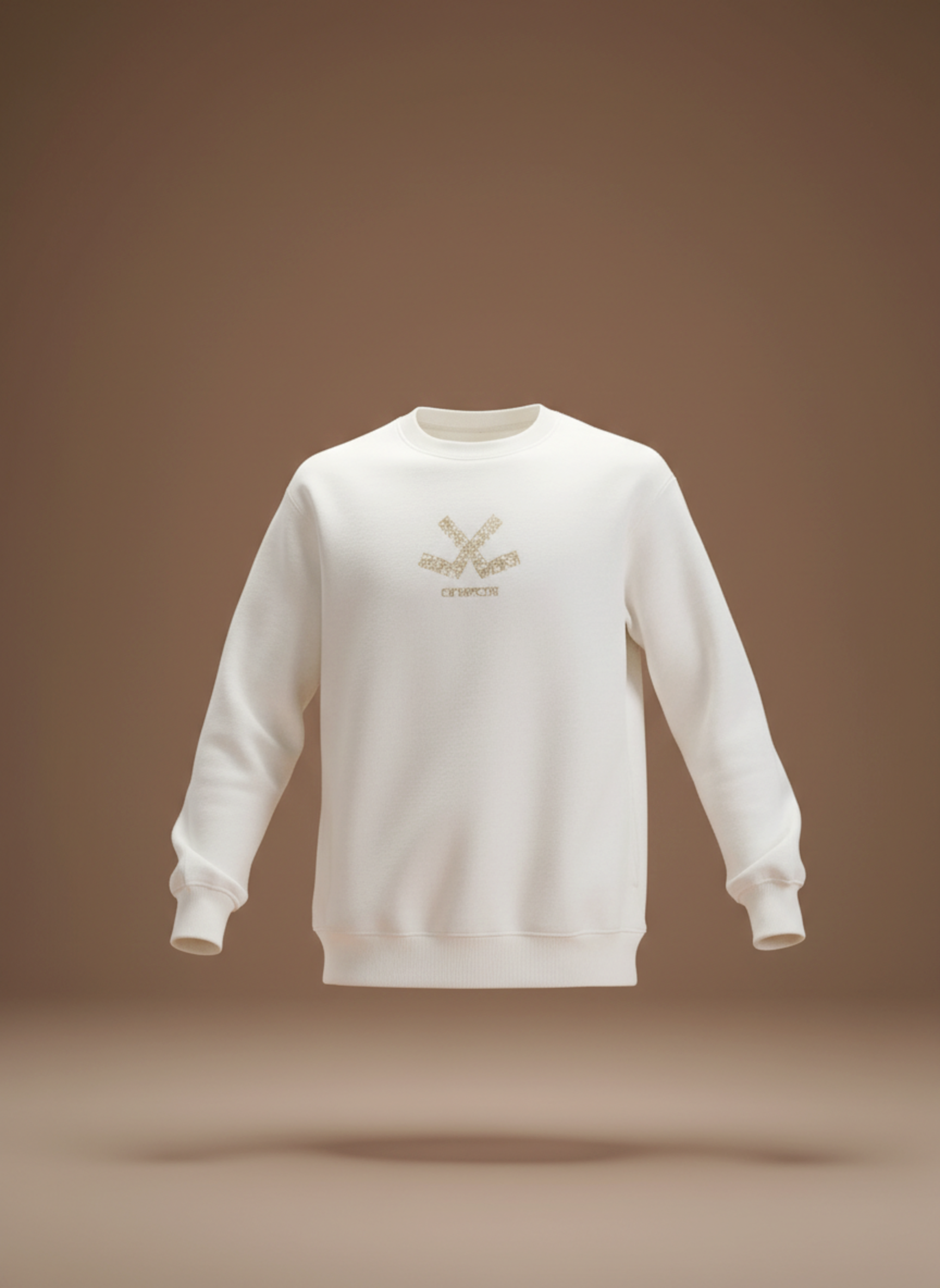 Men's Casual Branded Comfort Fit Sweatshirt  | Snow White