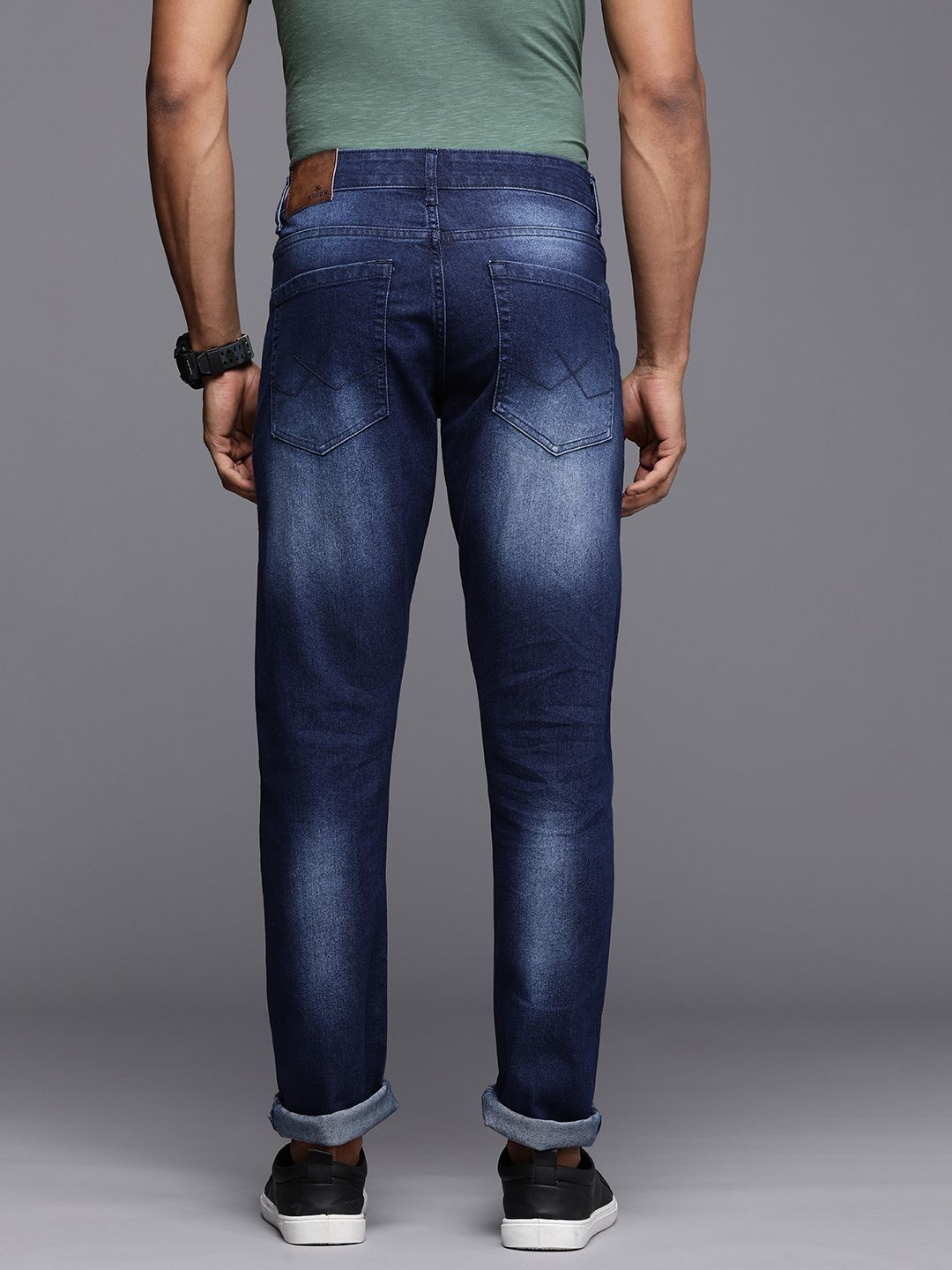 Heavy Fade Stretchable Blue Jeans