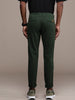 Solid Green Slim Fit Chinos Trousers