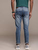 Low Distress Heavy Fade Denim Jeans