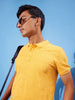 Yellow AOP Polo Collar T-Shirt