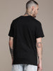 Pure Cotton Knitted Black T-Shirt