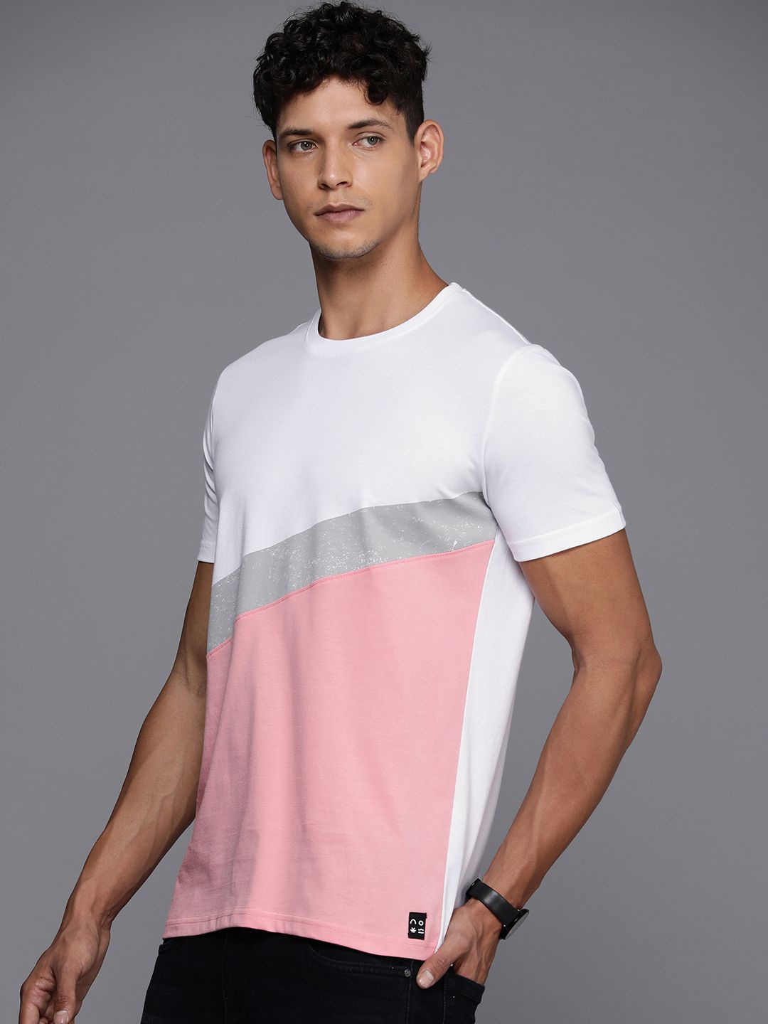 Colourblocked Hues Round Neck T-Shirt