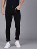 Black Stride Slim Fit Mid-Rise Jeans