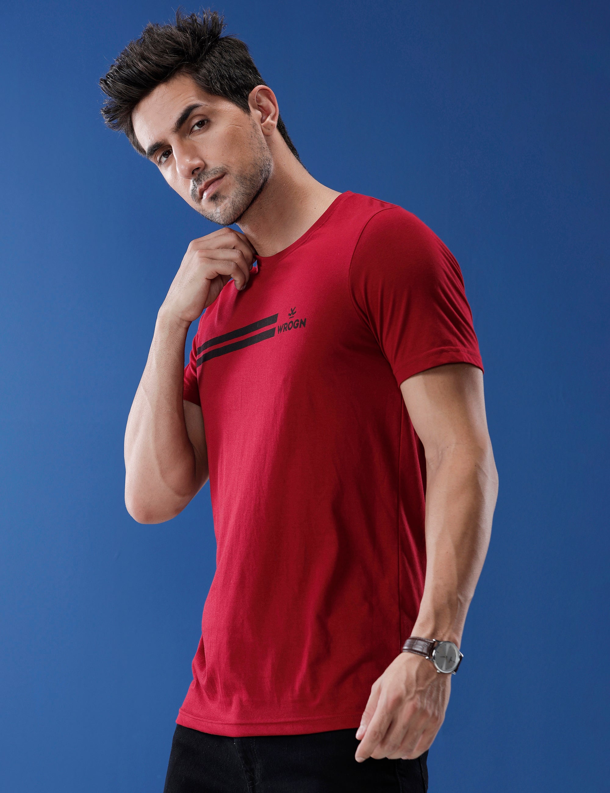 Classic Red Printed T-Shirt