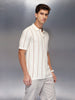 Men’s waffle texture slim fit polo | Off White