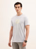 Slim Fit Puffer Printed T-Shirt | Blue