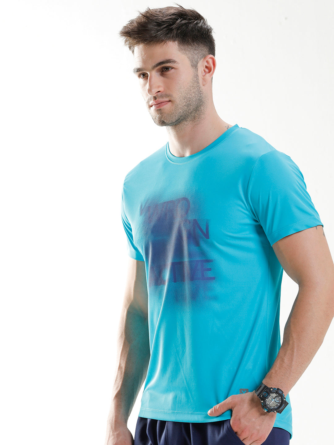 Wrogn Smudge Active T-Shirt