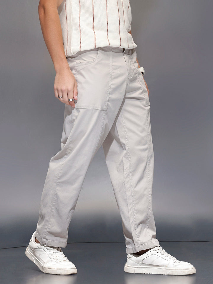 Men’s casual loose fit trouser | Grey