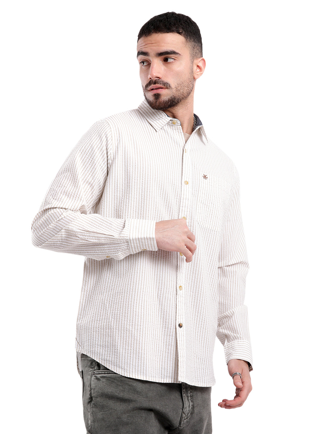 Urban Striped Comfort Fit Shirt