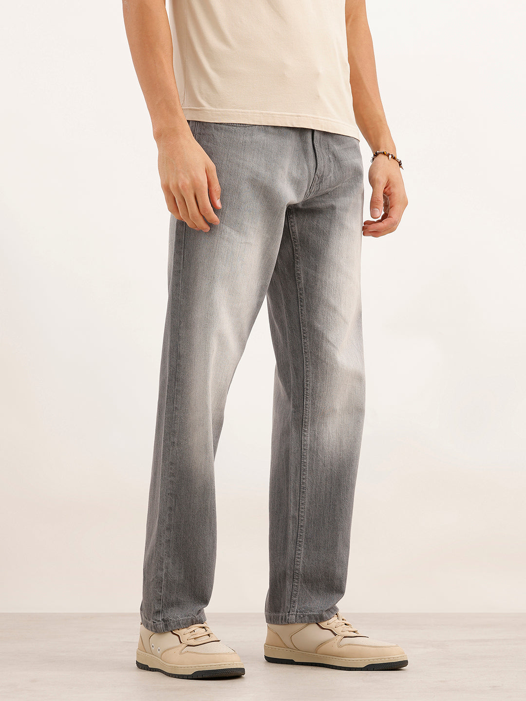 Faded Anti Fit Denim Jeans | Grey