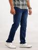 Straight Fit Light Faded Denim Jeans | Dark Blue