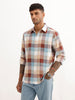 Regular Fit Checkered Shirt | Beige