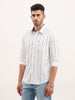 Slim Fit Striped Shirt | White