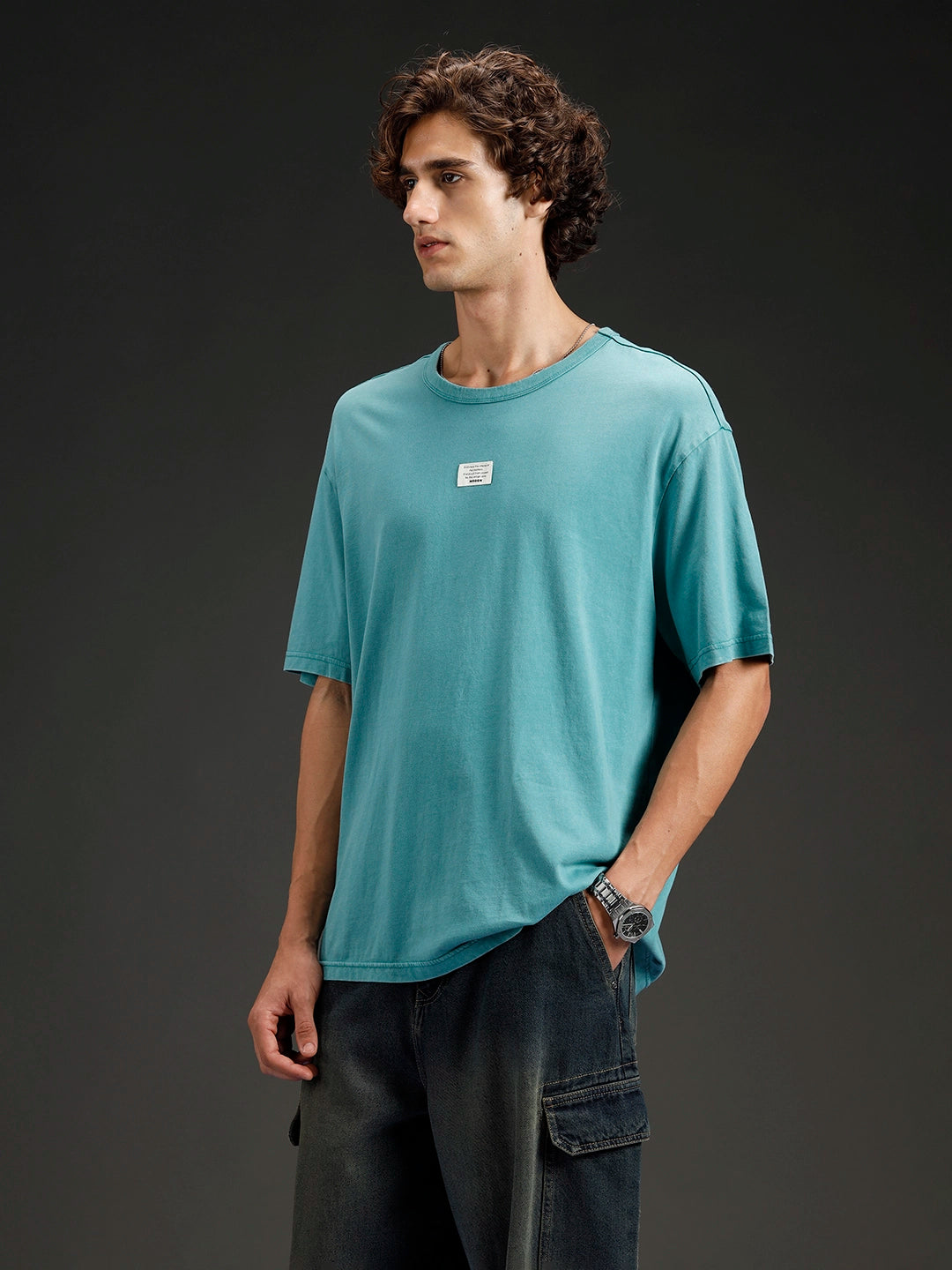 Wrogn Oversized Classic T-shirt | Green