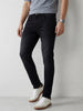 Classic Solid Slim Fit Denim Jeans | Black