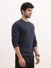 Solid Regular Fit Ragland Sleeve Sweatshirt | Blue