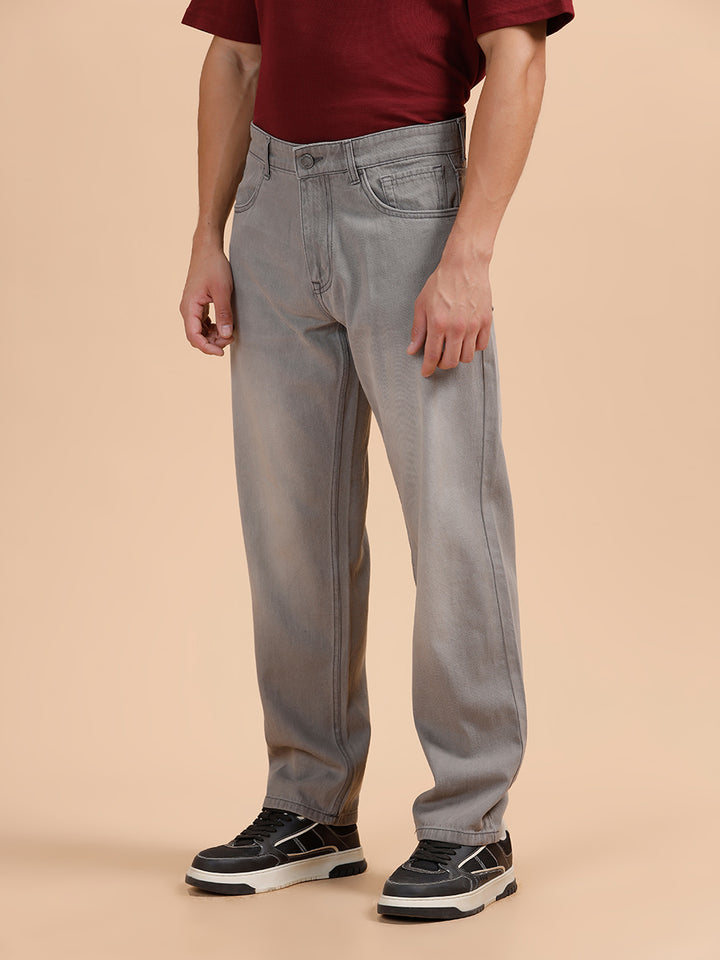 Heavy Fade Anti Fit Jeans| Grey