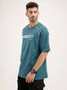 Oversized Fit Raglan Collar T-Shirt | Green