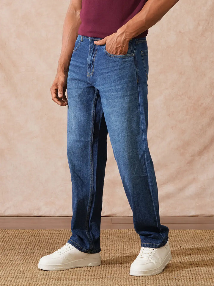 Light Fade Anti Fit Jeans | Blue