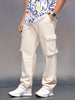 Men’s minimal loose fit cargo trousers | Khaki