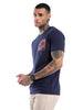 Slow Living Printed Navy T-Shirt