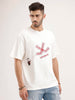 Oversized Fit Embroidered T-Shirt | Off White
