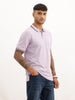 Regular Fit Tipping Collar Polo T-Shirt | Purple