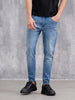 Heavy Washed Lt Blue Jeans I Light Blue
