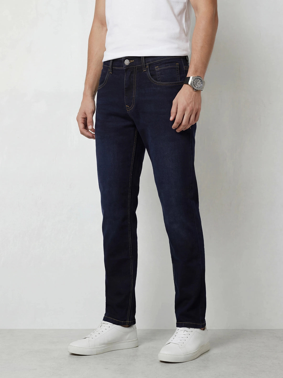 Relaxed Fit Denim Jeans | Dark Blue