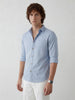 Solid Slim Fit Full Sleeve Shirt | Light Blue