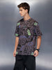 Graphic oversized tee | Charcoal