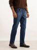 Faded Straight Fit Denim Jeans | Blue