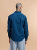 Solid Full Sleeve Cotton Shirt | Blue