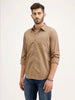 Solid Regular Fit Full Sleeve Shirt | Khaki