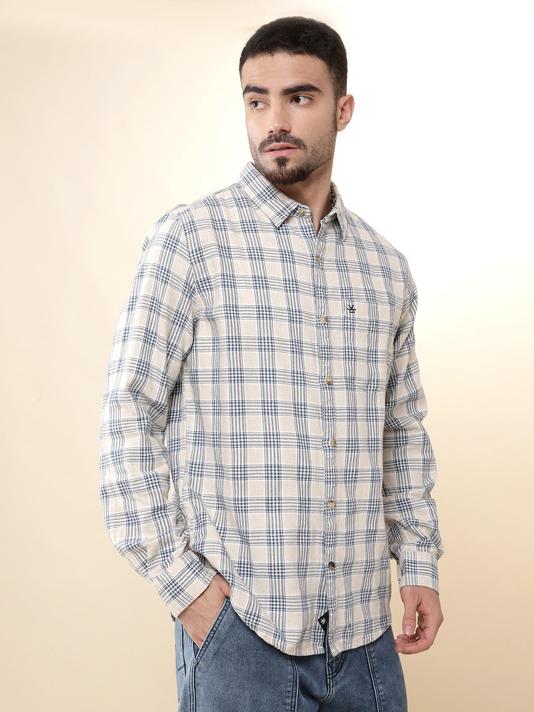 Blue Checks Prime Woven Shirt