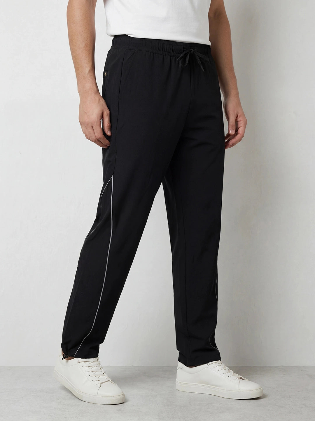 Relaxed Fit Track Pants | Black