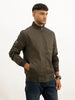 Solid Regular Fit Jacket | Olive