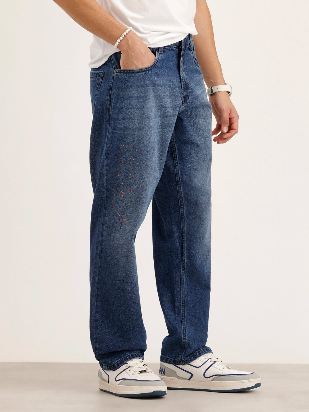 Anti Fit Placement Printed | Light Blue