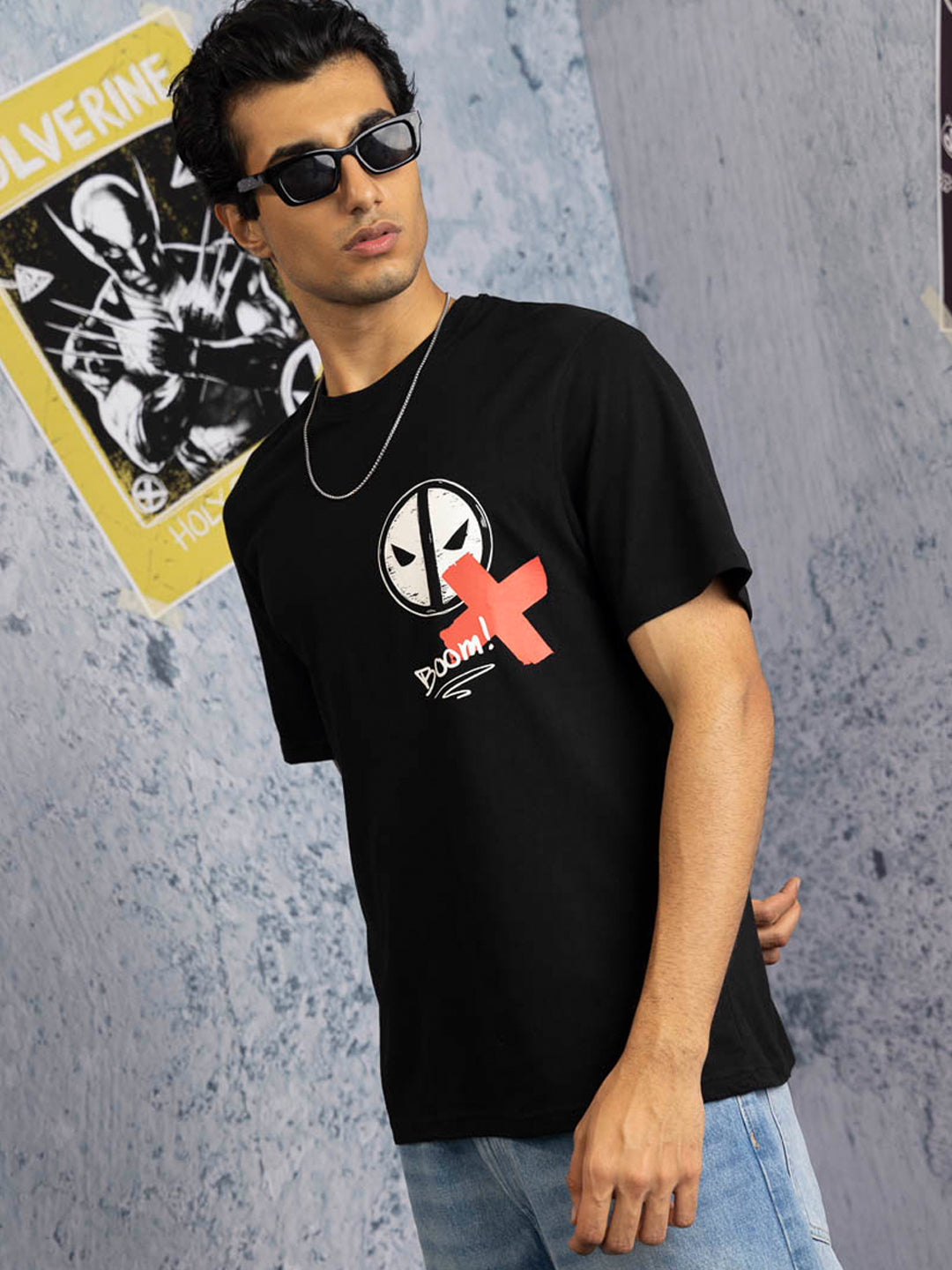 Deadpool Boom Black Comfort Fit T-Shirt