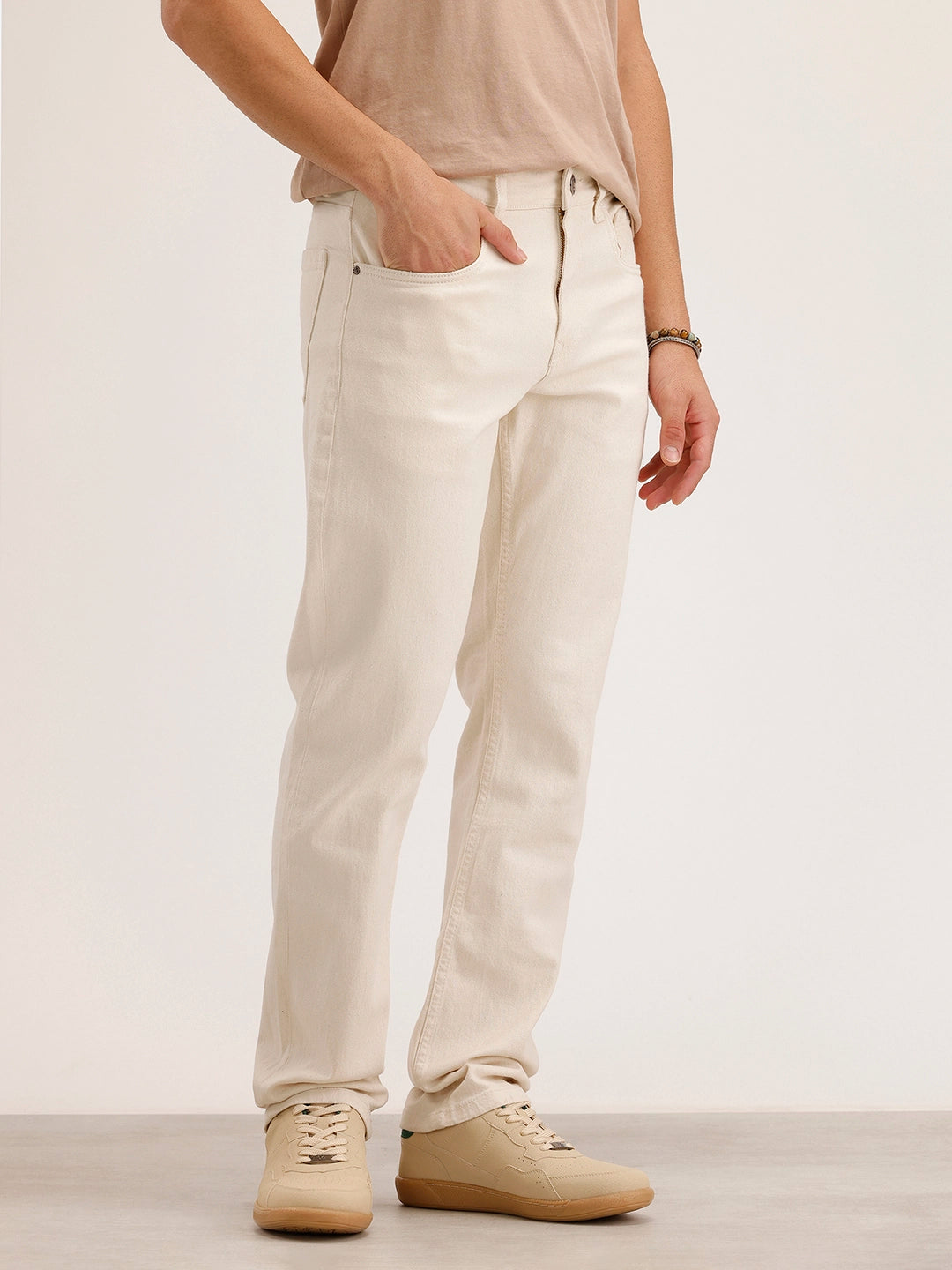 Straight Fit Denim Jeans | Off White