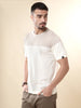 Beige Flat Knit Crew Neck T-Shirt