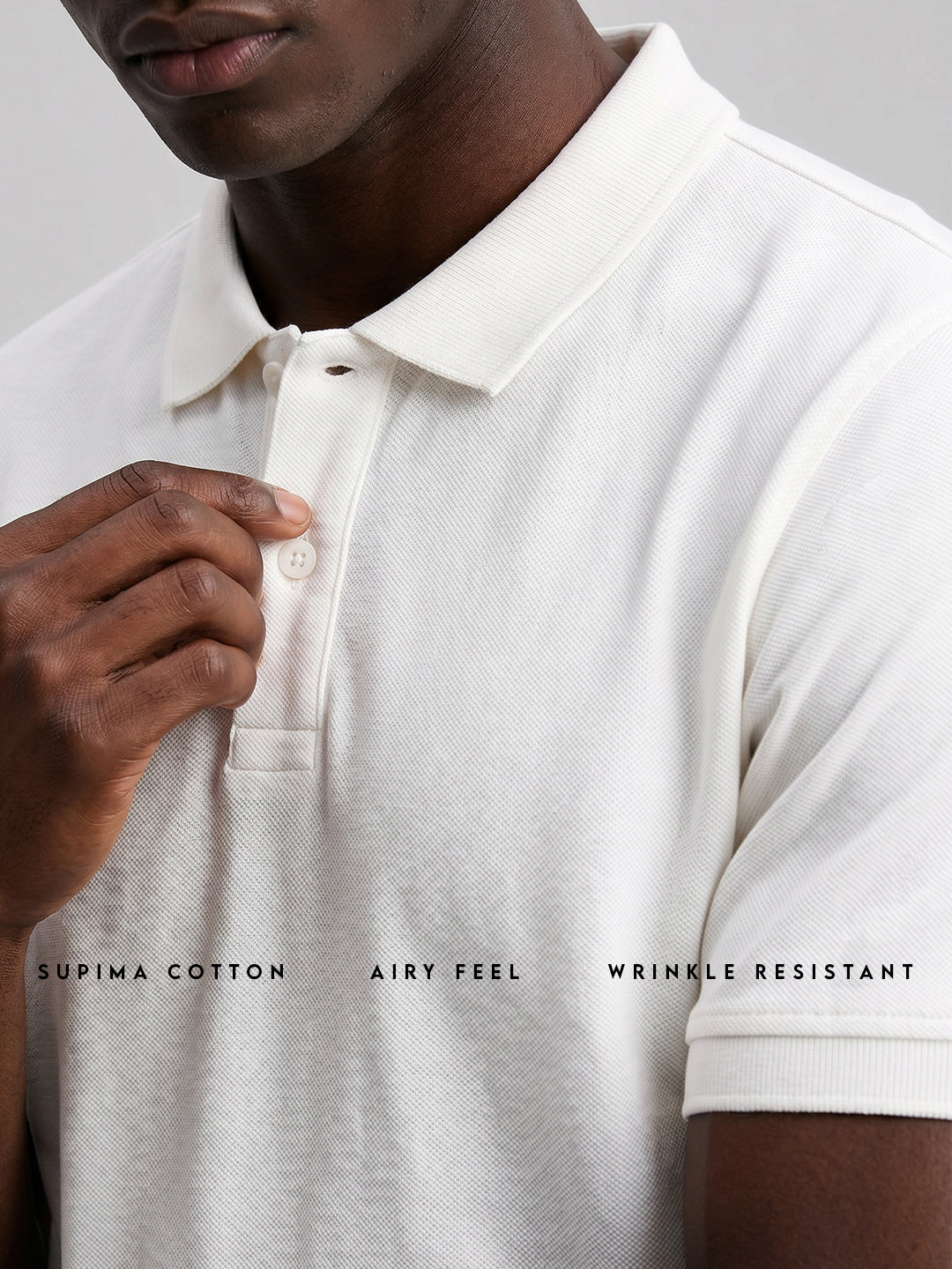 Essential Supima Polo T-Shirt | Essential | White